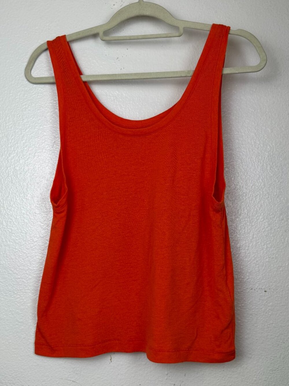 NWOT Madewell Linen Blend Vibrant orange tank top Women's Size XXS